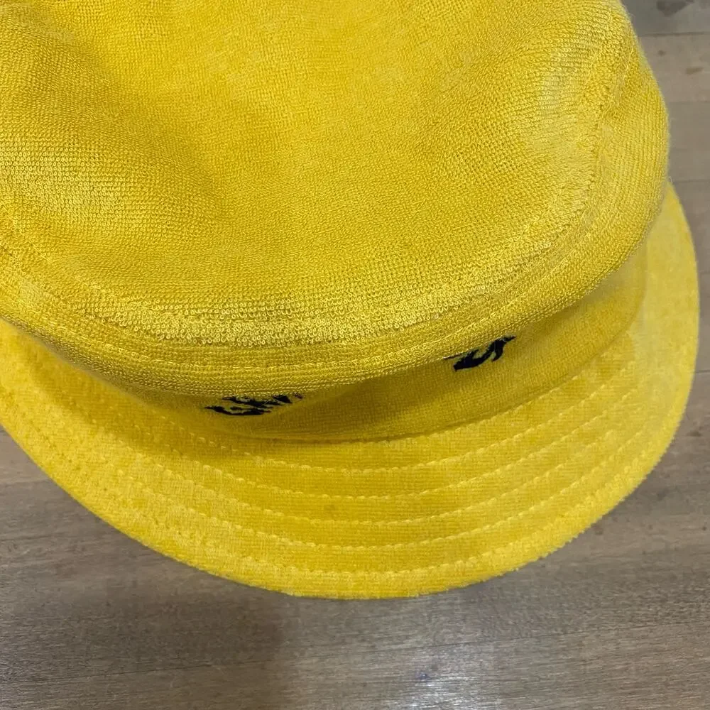 Birds of Condor Green Dreams Bucket Hat Yellow Terry Cloth S/M Golf Triple Eagle